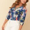 Blusa camisera manga 3 4 4594-24