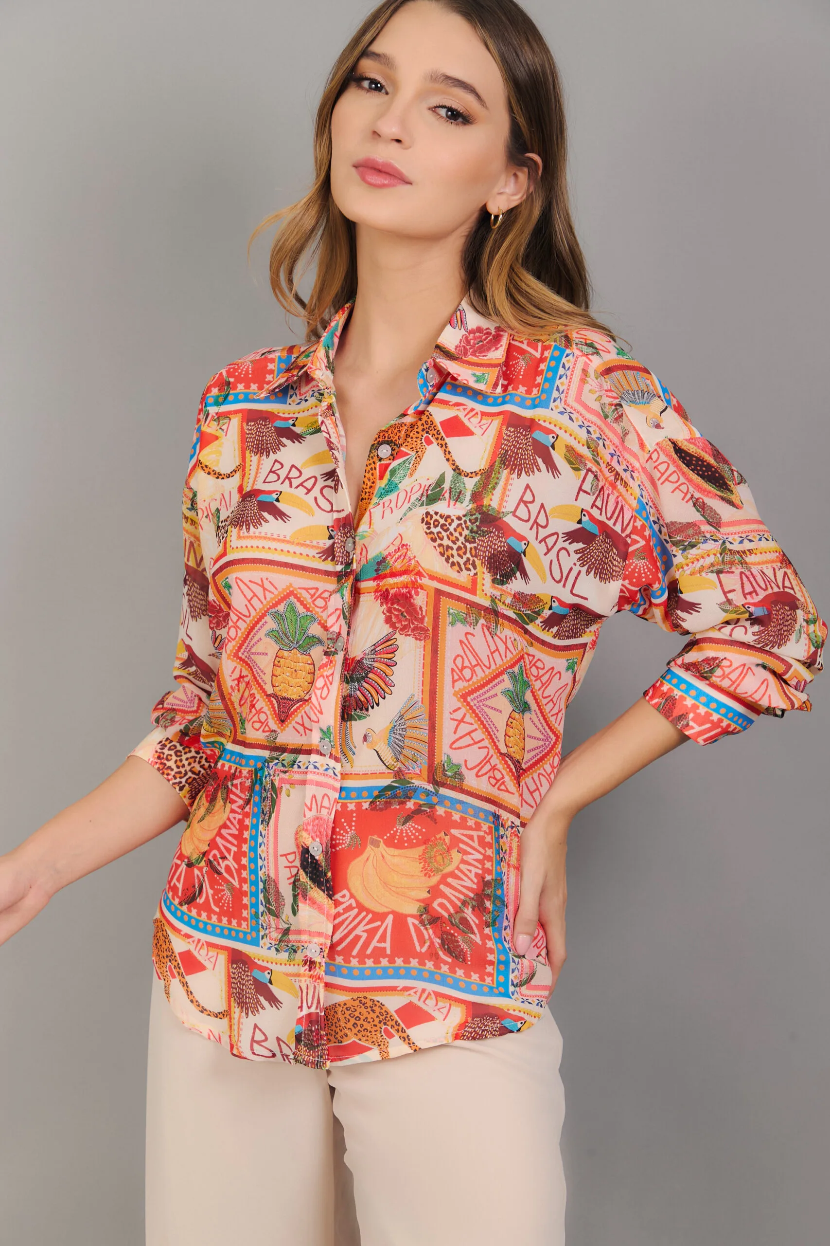 BLUSA CAMISA OVERZIZE