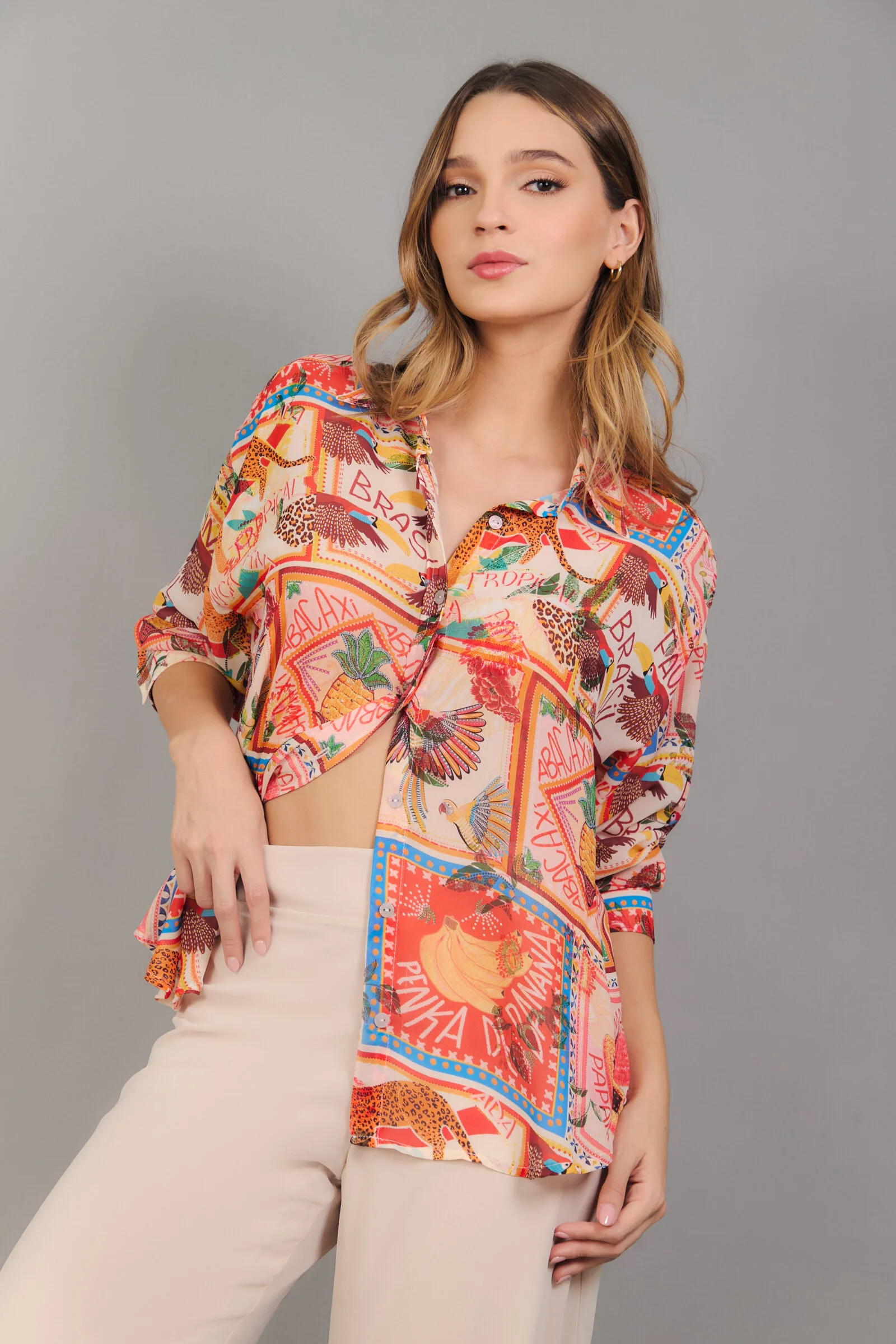 Alternative view of BLUSA CAMISA OVERZIZE