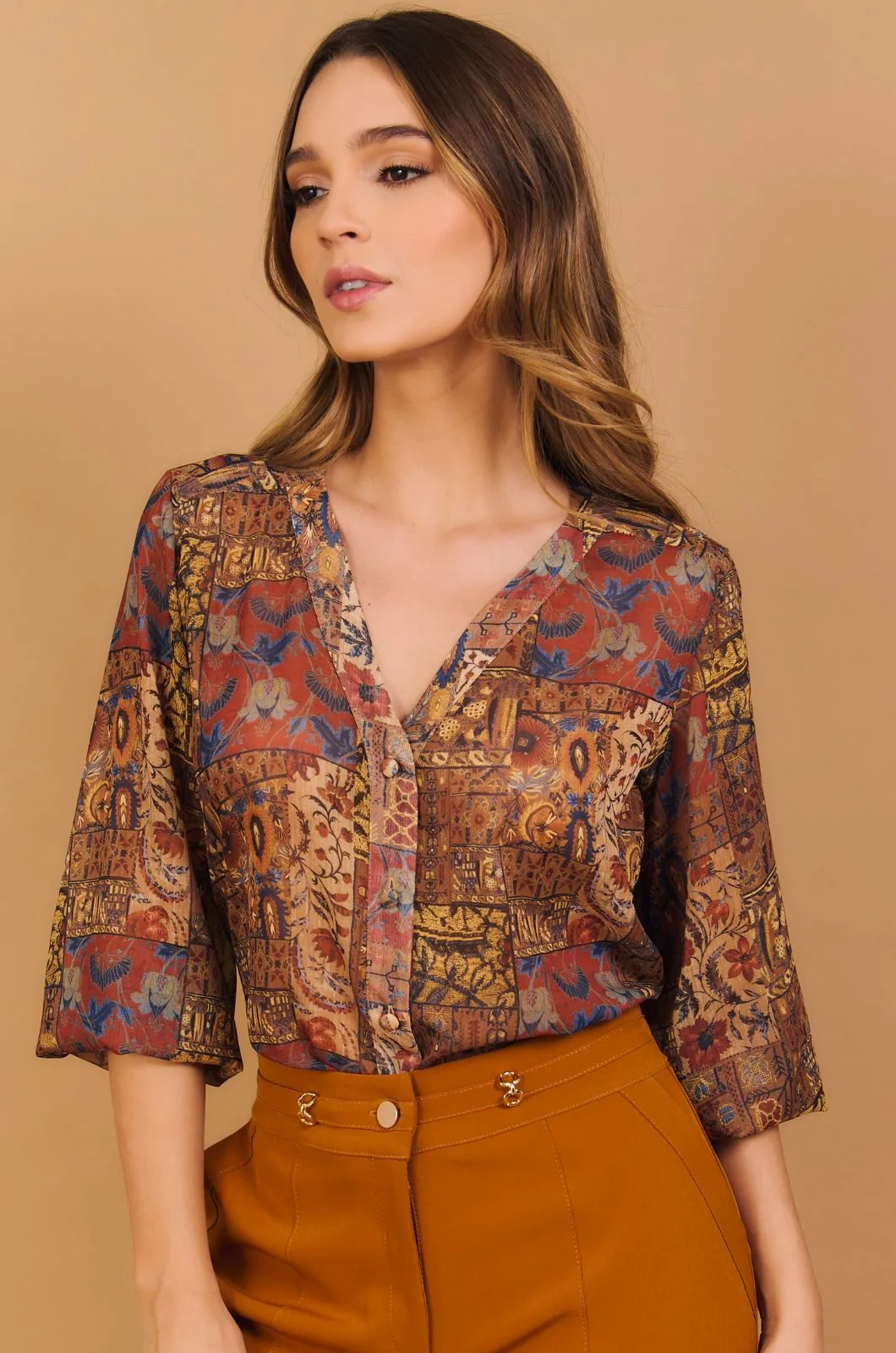 BLUSA CAMISERA MG BOMBACHA