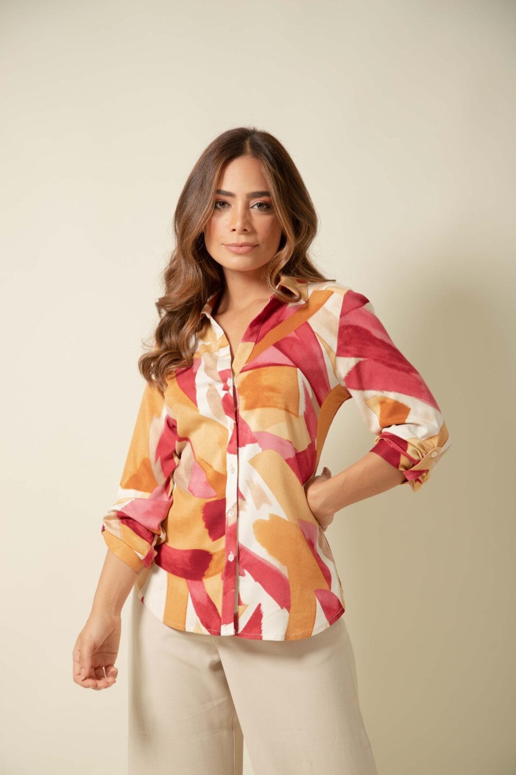 BLUSA CAMISERA MG LARGA - Imagen 3