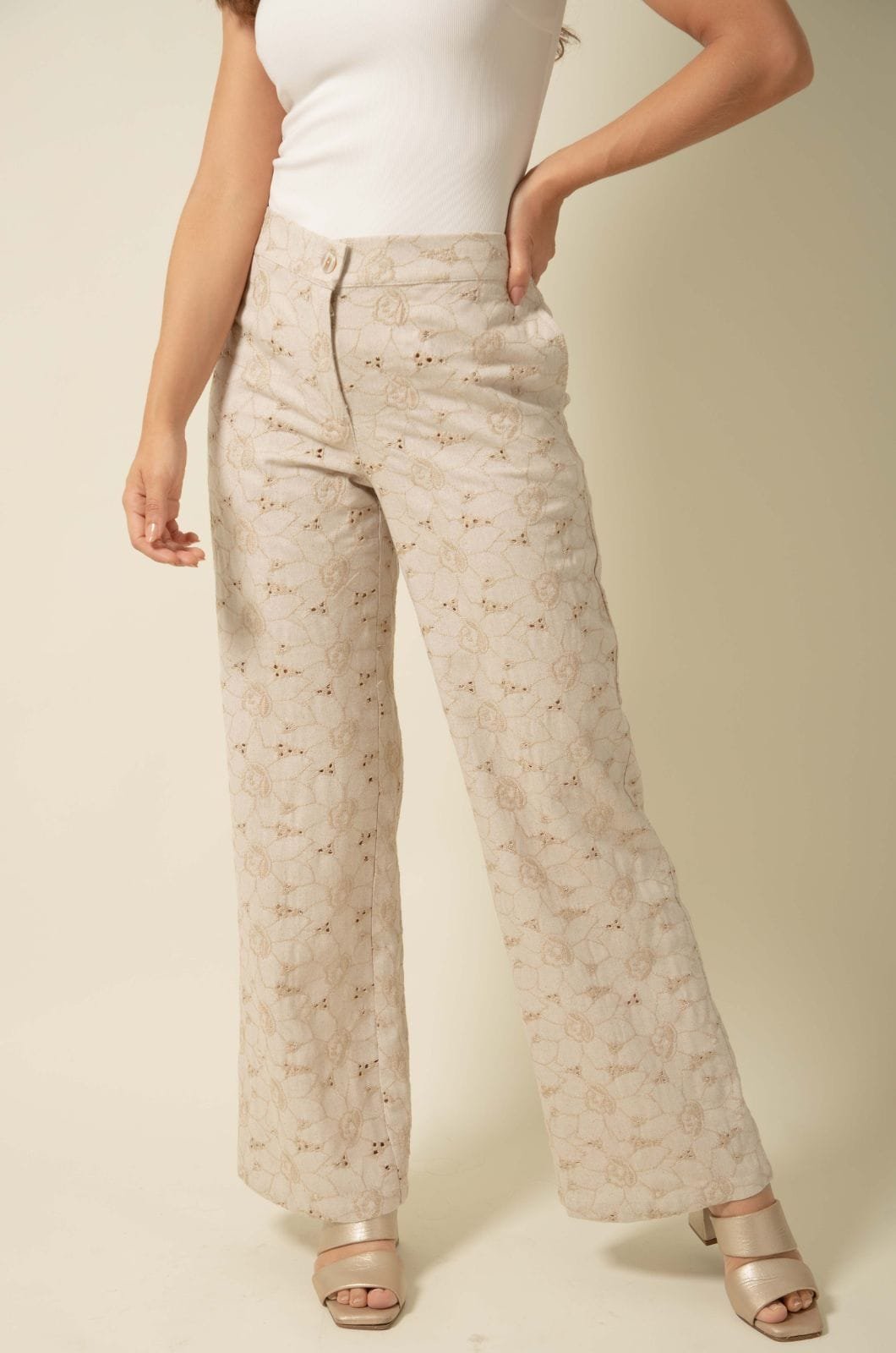 PANTALON HOJA ROTA CON RESORTE ATRÁS - Imagen 2