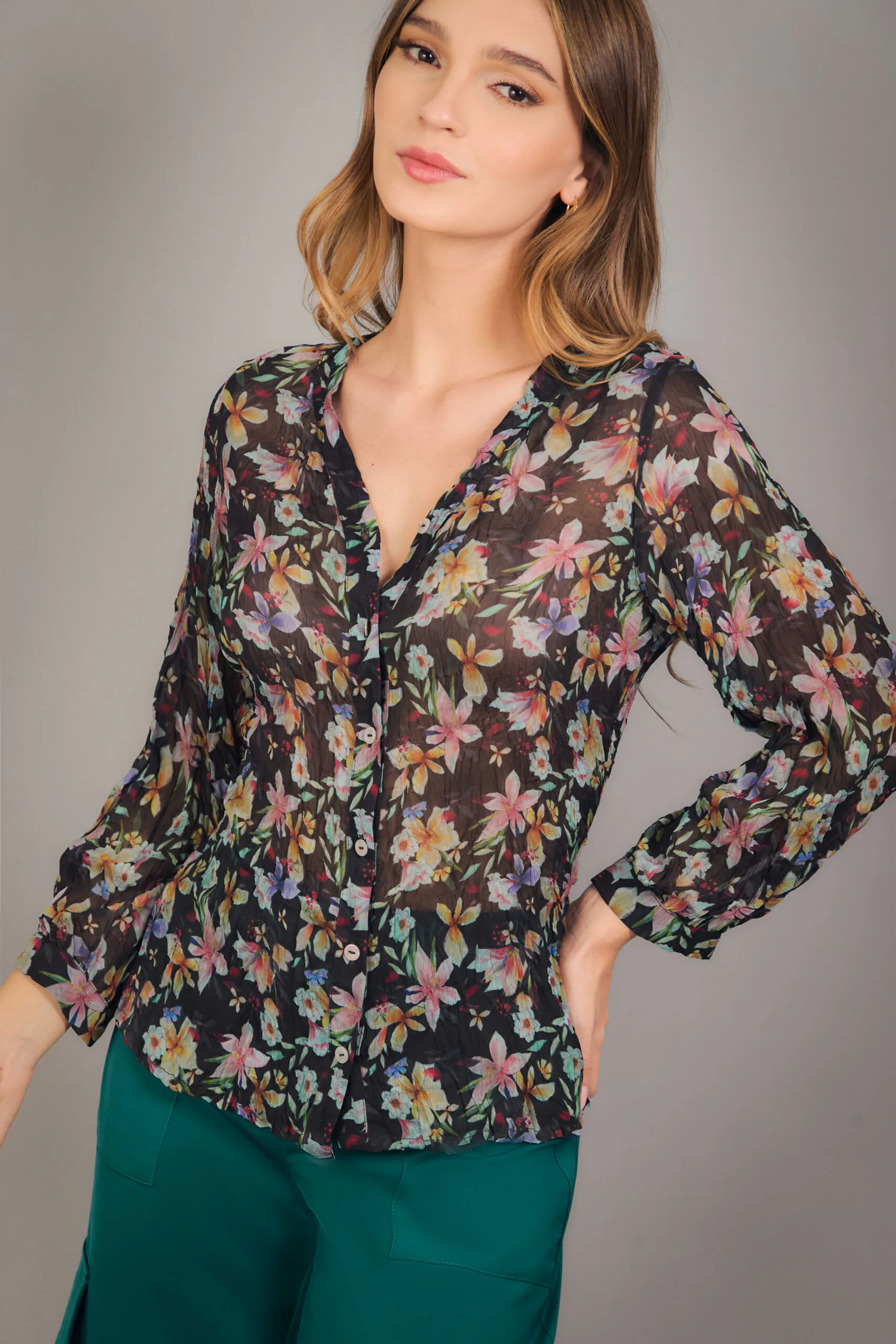 BLUSA CAMISERA MG BOMBACHA